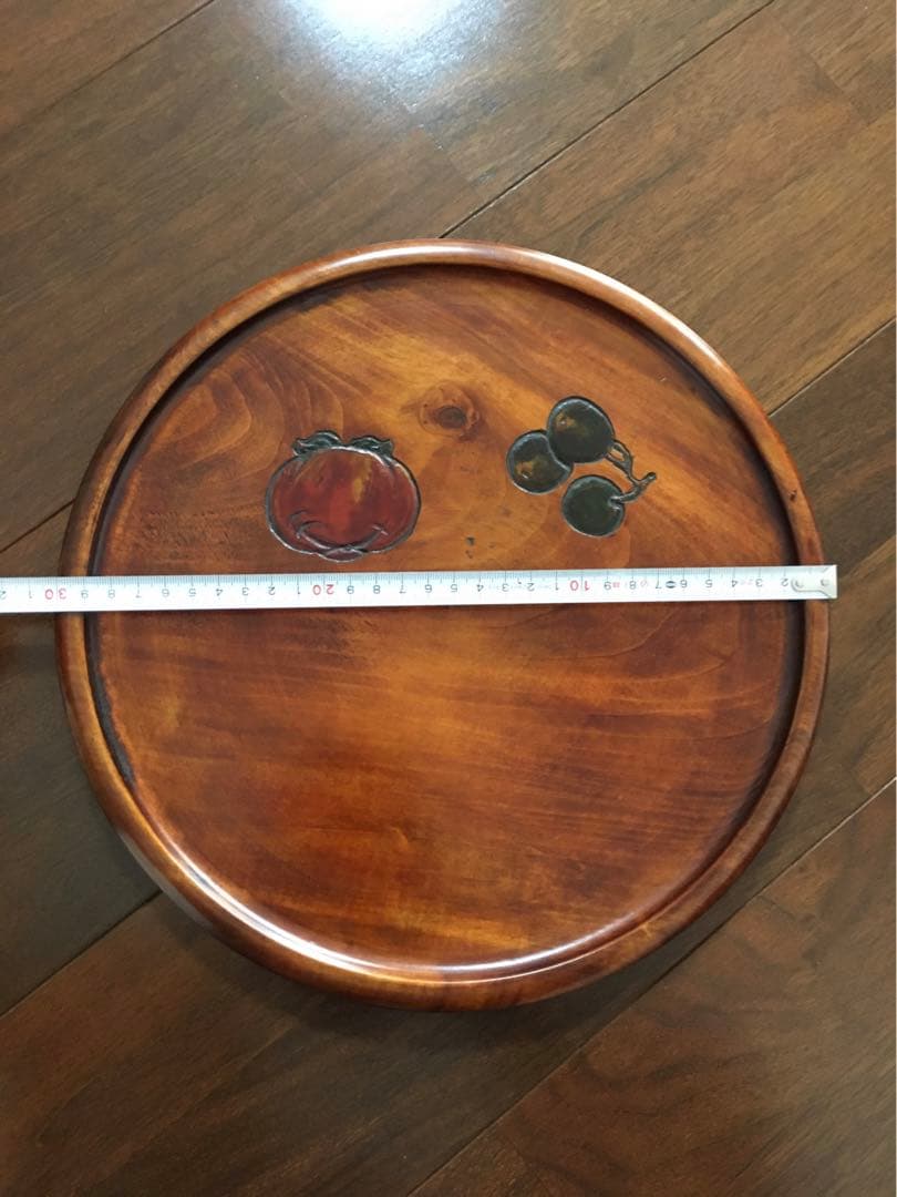 烏城彫　お盆　丸盆　飾盆　大、中、小　3点セット　A