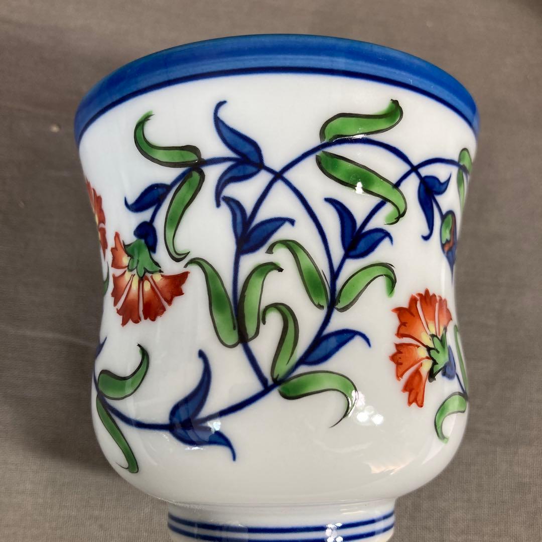 源右衛門】古伊万里の伝統 日本の名窯 舘林源右衛門作 染錦石竹花文