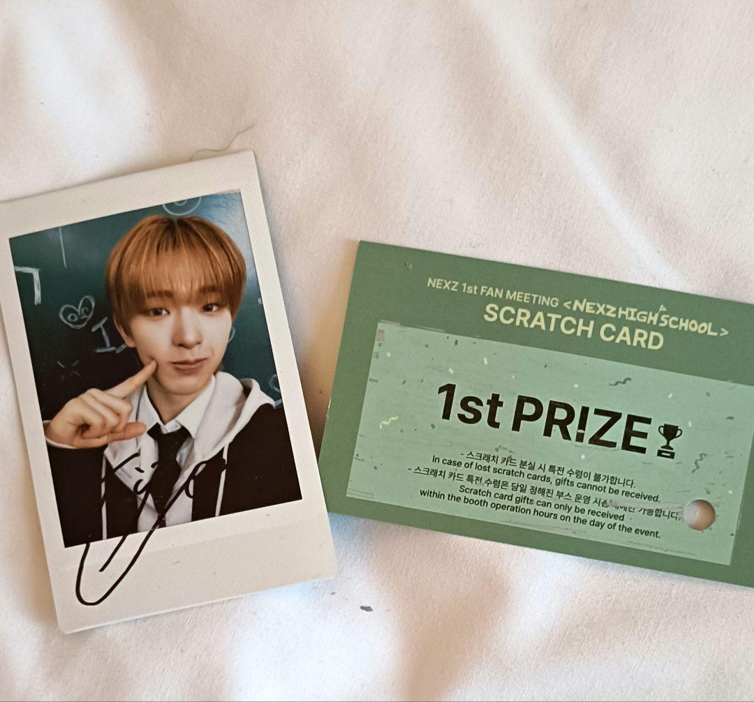♡*ん様 NEXZ ファンミ スクラッチくじ一等トモヤ直筆サイン入りトレカ