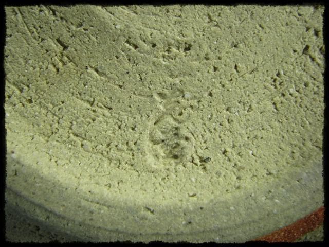 中島 克童 鐵砂皿 懐石 茶道具 益子 民芸 飾皿 1 f87