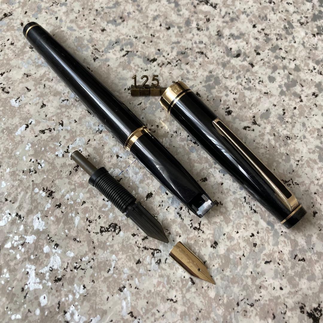 125 オーバーホール済み 万年筆 プラチナ PLATINUM ロング14k