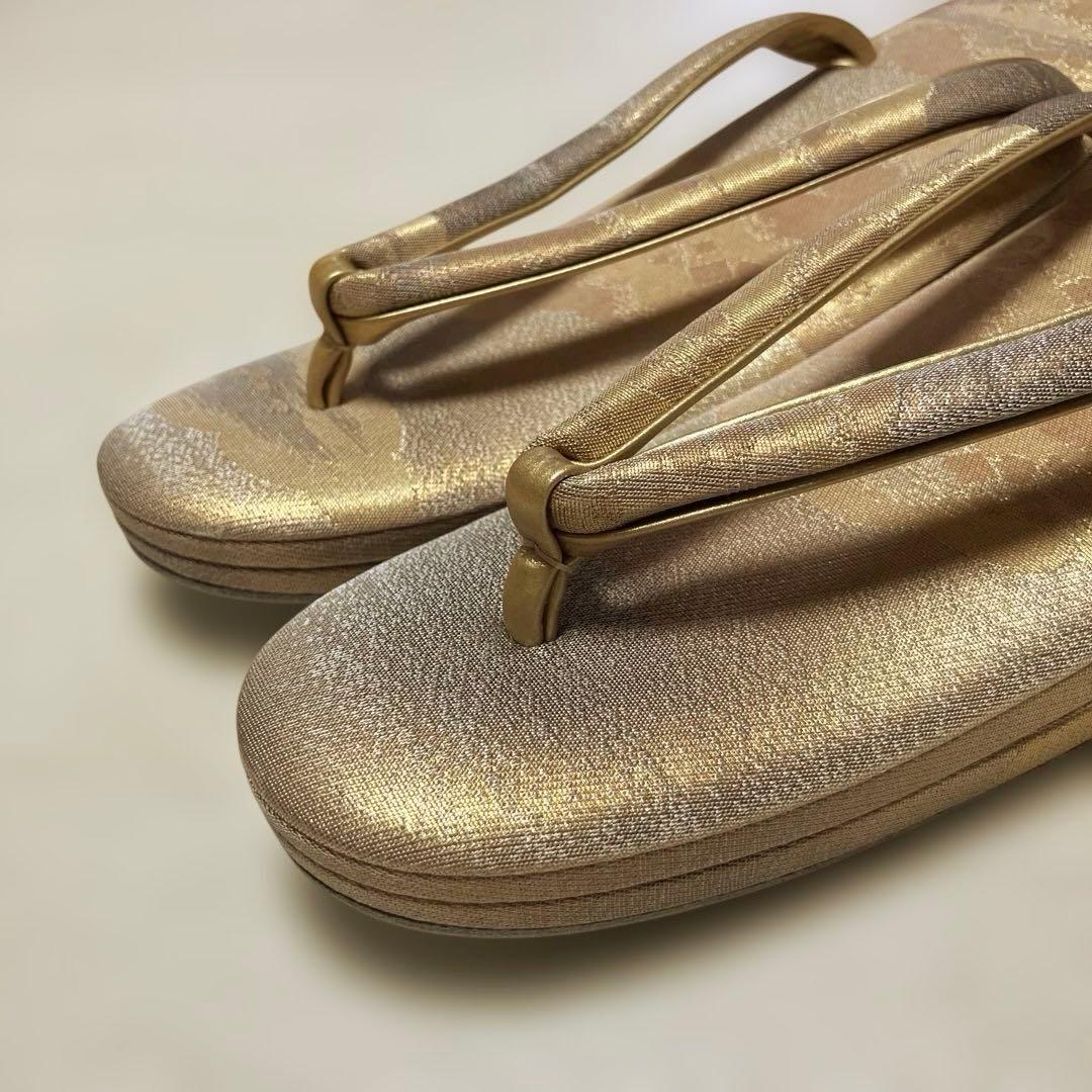 《極美品・箱付き》伊と忠　草履バッグセット　帯地