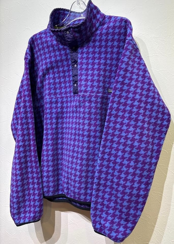 レア 90s Patagonia パタゴニア 千鳥格 シンチラ スナップT 総柄