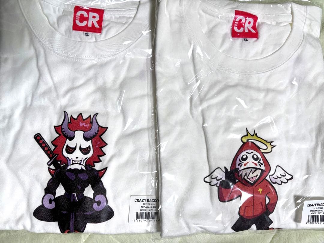 だるまいずごっど ありさか Tシャツ CrazyRaccoon CR ROCK DAY Tシャツ