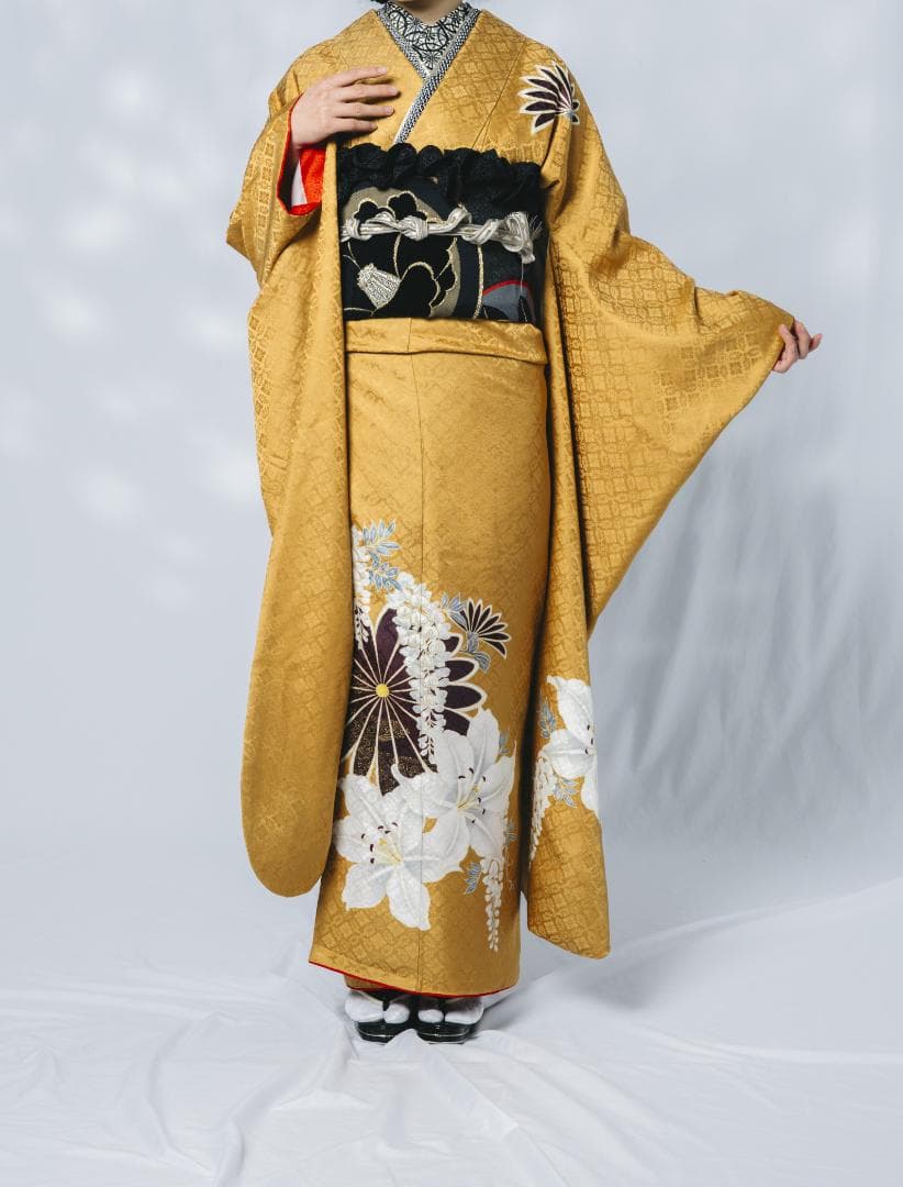≪美品≫正絹振袖9点フルセット【771】【160cm~170cmの方用】