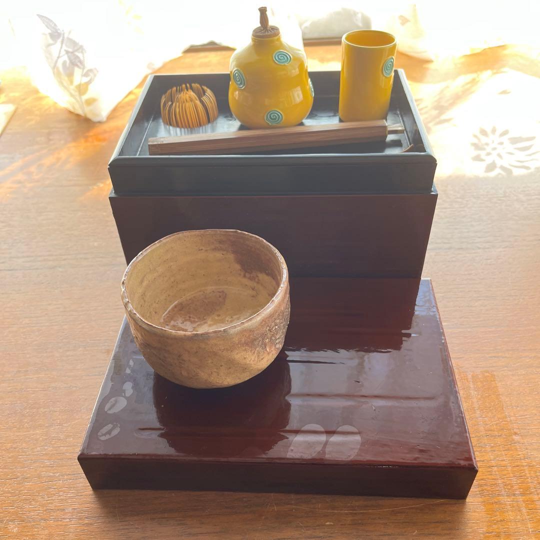 新品未使用】秀嶺造 唐津竹 抹茶椀 10客セット 箱付 茶道具