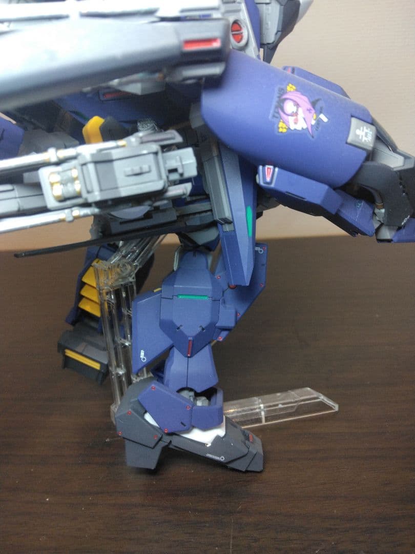 HGガンダムTR-1 ハイゼンスレイ・ラーⅡ全塗装完成品　改造品　　台座付