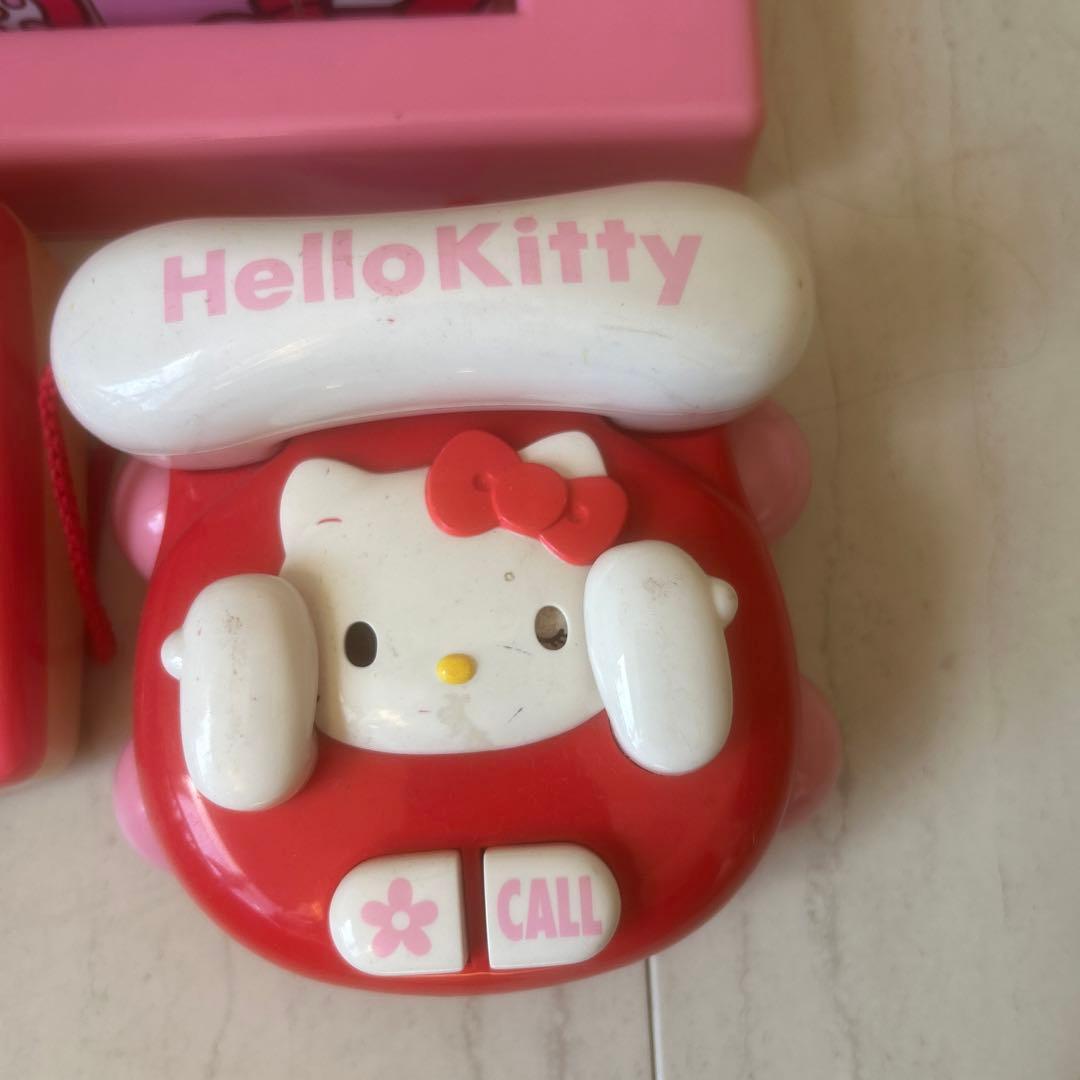 キティ　めくってパズル　電話　レトロ