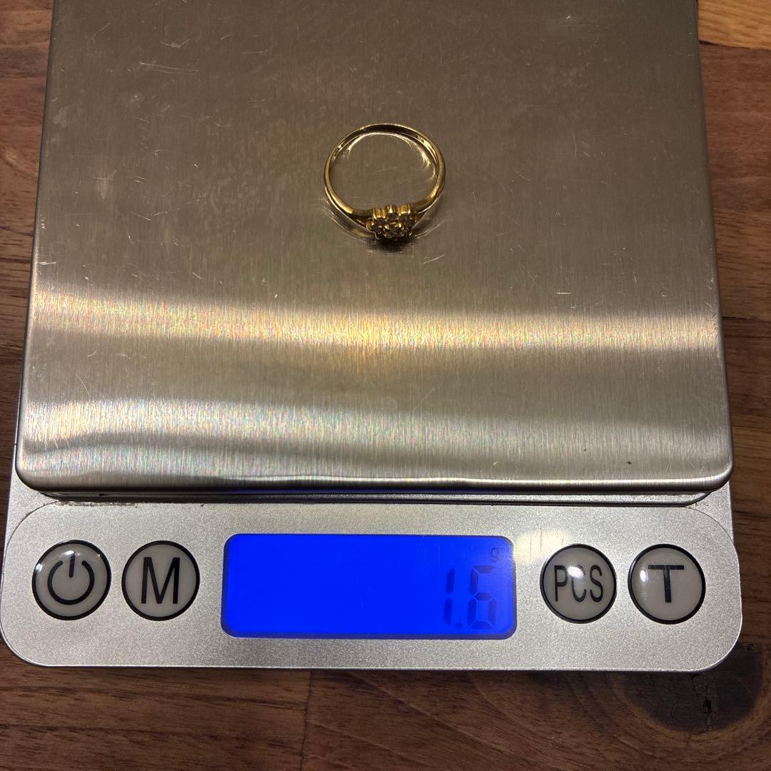 K18YG フラワーモチーフ リング