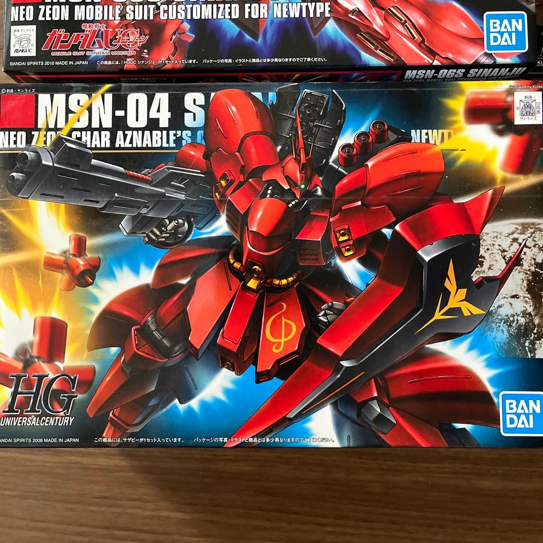 ロボット HG MSN-06S MSN-04 MS-14S MS-06FS