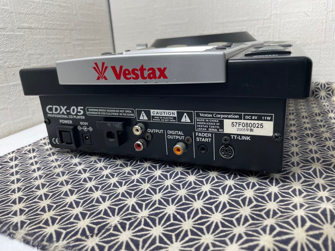 VESTAX ベスタクス CDX-05 CDJ 純正電源ケーブル付属
