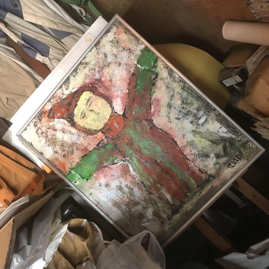 自作の絵画のダンスする子