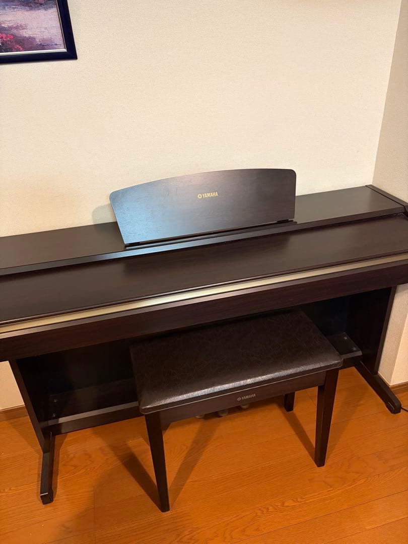 Yamaha 電子ピアノ 黒 椅子付き YDP 123 値下げ可能 コンパクトピアノ