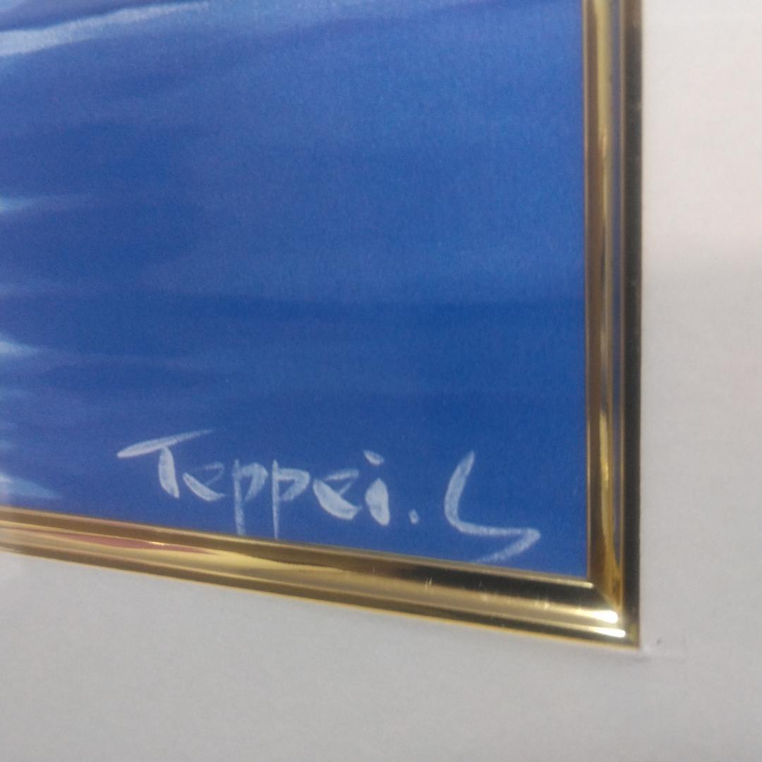 シルバーナイト(R)　笹倉鉄平　ラゴ・マジョーレ　中古　額装アートポスター