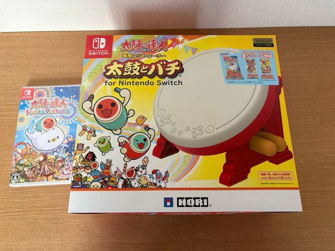 太鼓の達人 ドンダフルフェスティバル + 太鼓とバチ セット