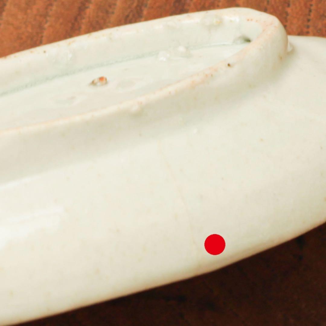 伊万里 古伊万里 白磁 菊花形 変形 豆皿 しのぎ 1680-1700年頃