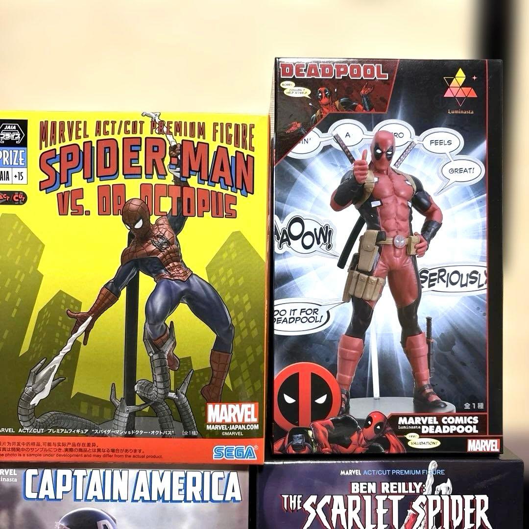 MARVEL スパイダーマン ウルヴァリン デッドプール フィギュア 10個