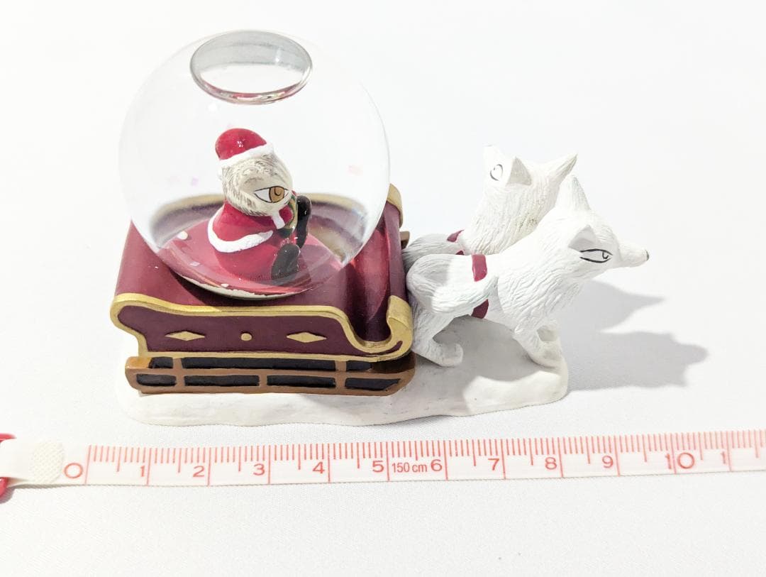 未使用保管品】わちふぃーるど ダヤン 狼 クリスマス サンタ 陶器