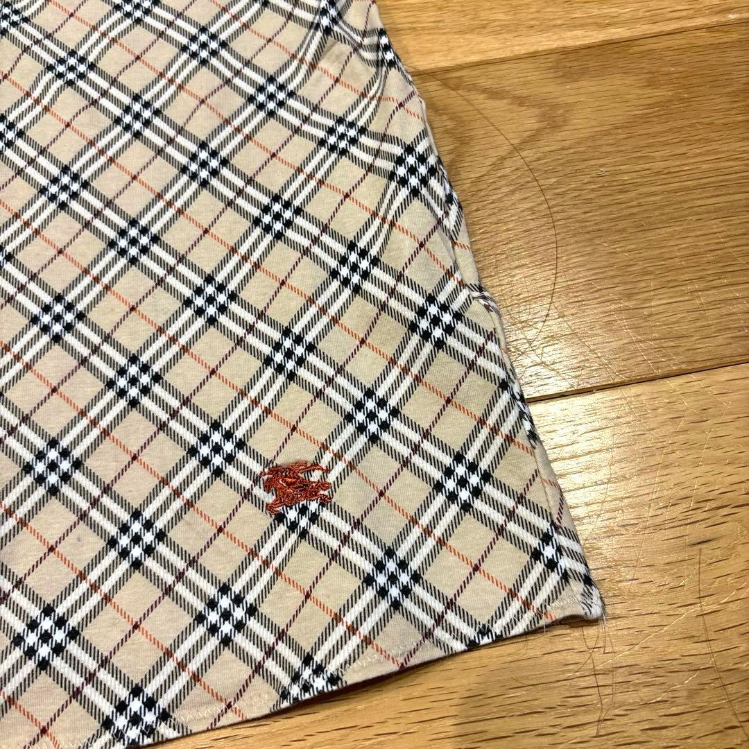 【バーバリーブルーレーベル】✳︎かわいいフリル ノバチェック柄タンクトップ✳︎38