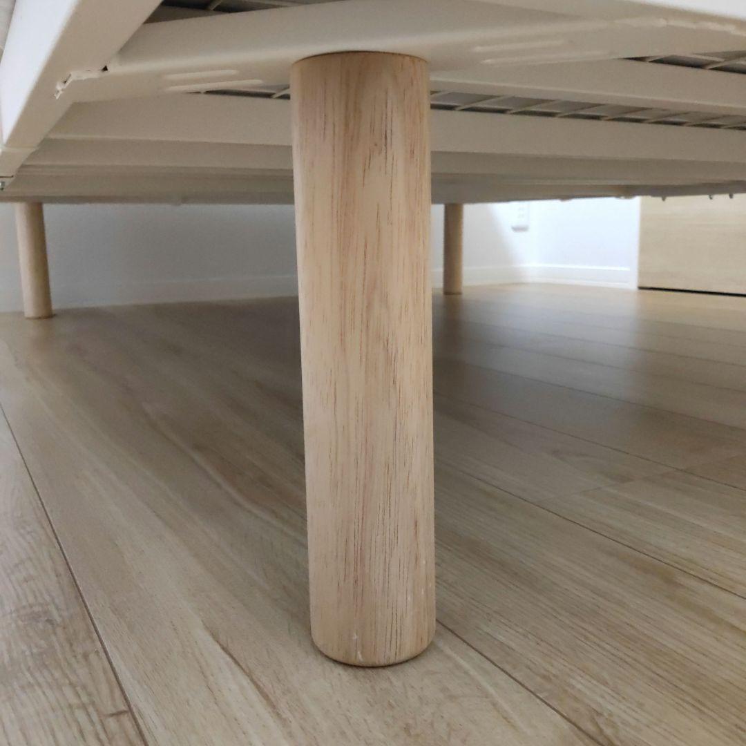 無印良品 脚付きマットレス 高密度ポケットコイル/ダブル