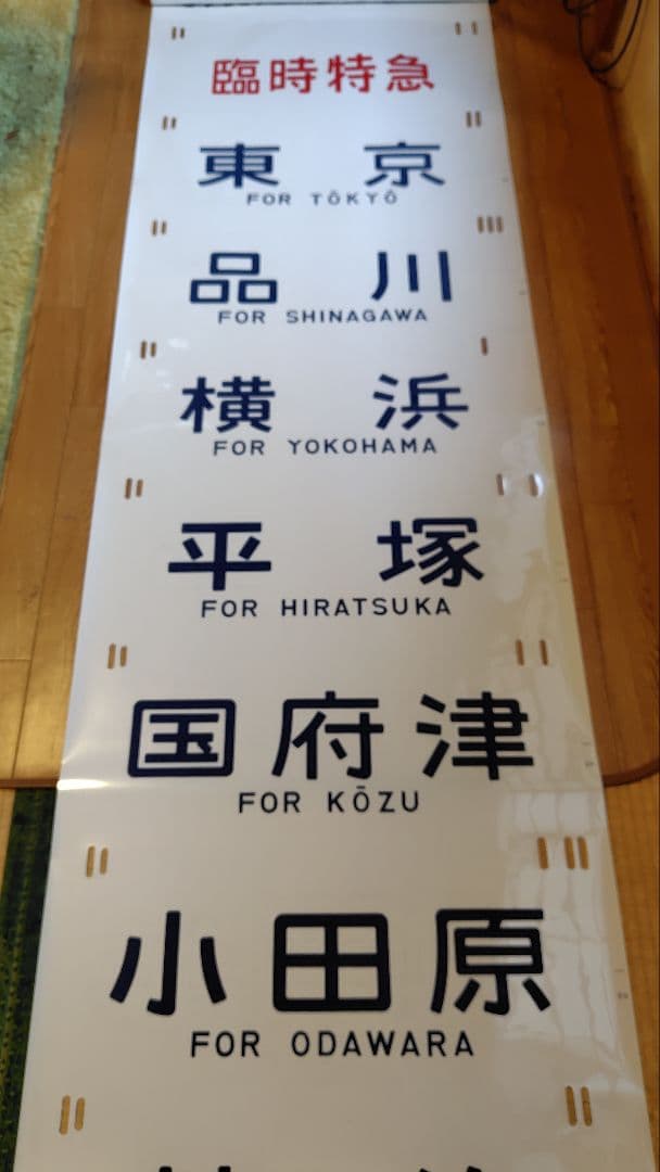 185系 側面方向幕 指定/自由席 はまかいじ入り