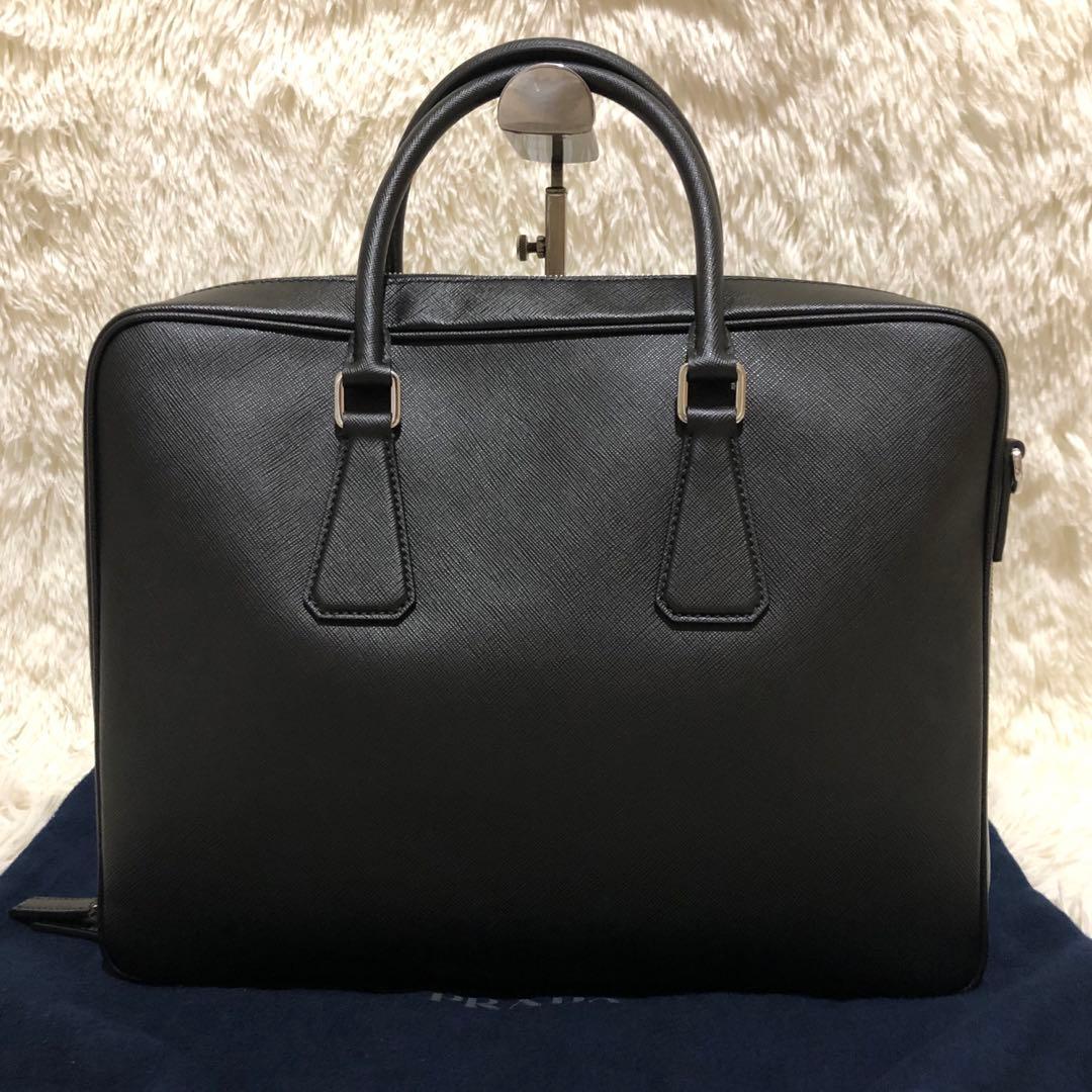 未使用✨プラダ　 2way レザー ショルダーバッグ　 ビジネスバッグ