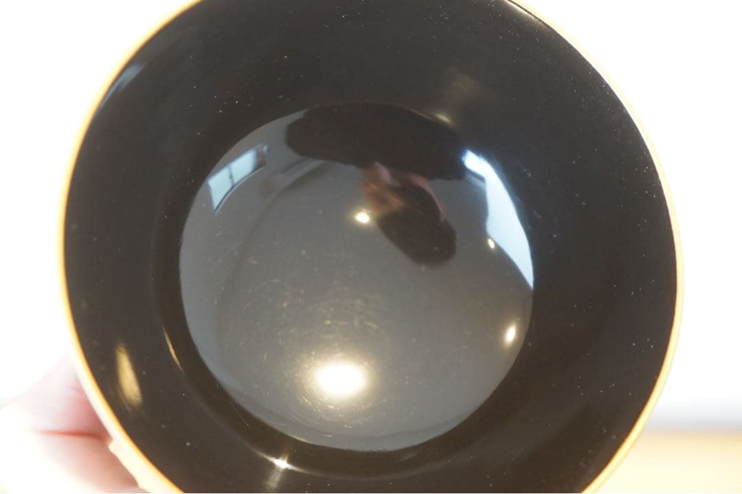 金蒔絵・螺鈿細工 宝尽くし文様 黒漆 吸物椀 2客 軽量 / 木製漆器 茶懐石