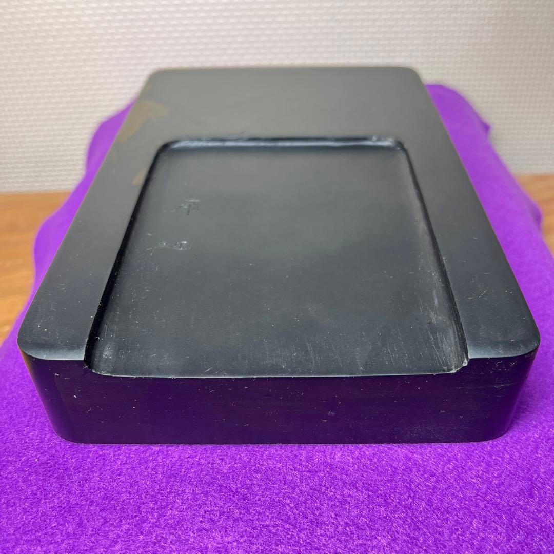 ⭕️雨畑硯芳龍閣硯舗風字様硯四六大石紋綺麗墨1サービススッキリ気品大