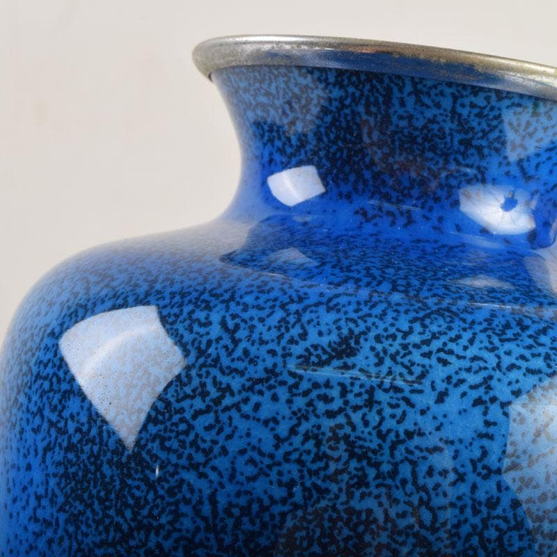 七宝焼 大吉七宝工房 太田博明作 花蝶文 花瓶 V 9147