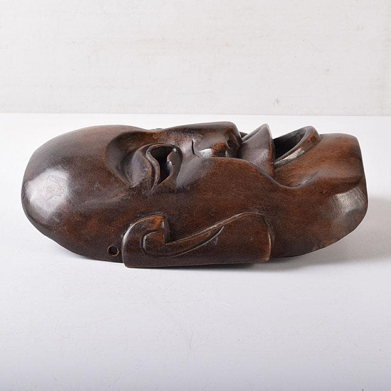 能面 能楽 雅楽 木彫 お面 C 8250