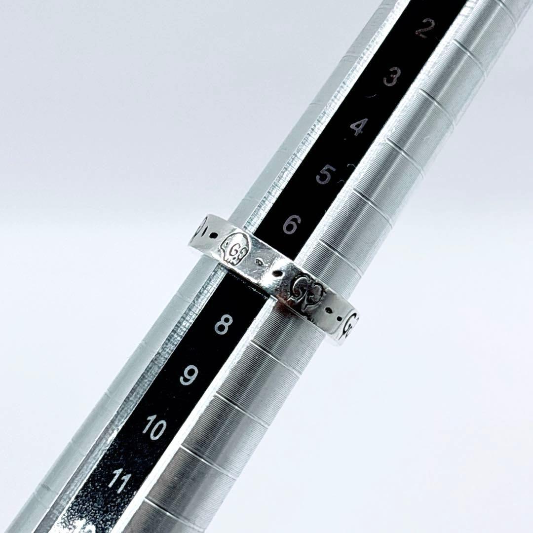 【美品】 GUCCI グッチ ゴースト リング 7号 シルバー925 スカル