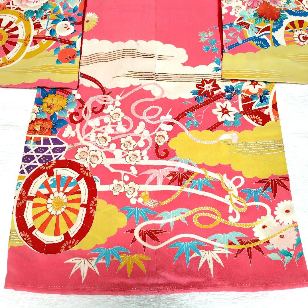 七五三　７歳　お祝い　アンティーク着物　大正ロマン