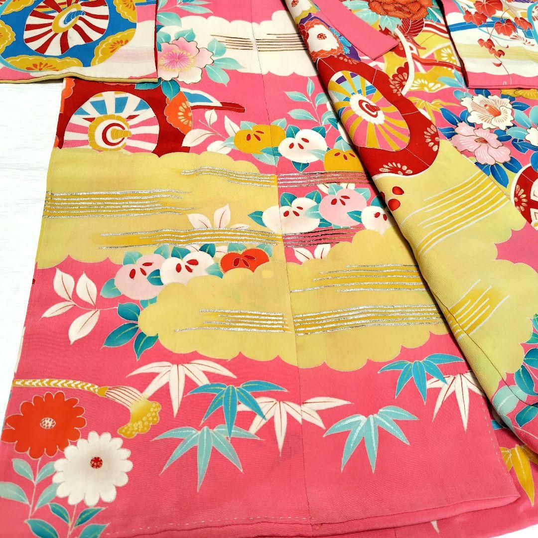 七五三　７歳　お祝い　アンティーク着物　大正ロマン