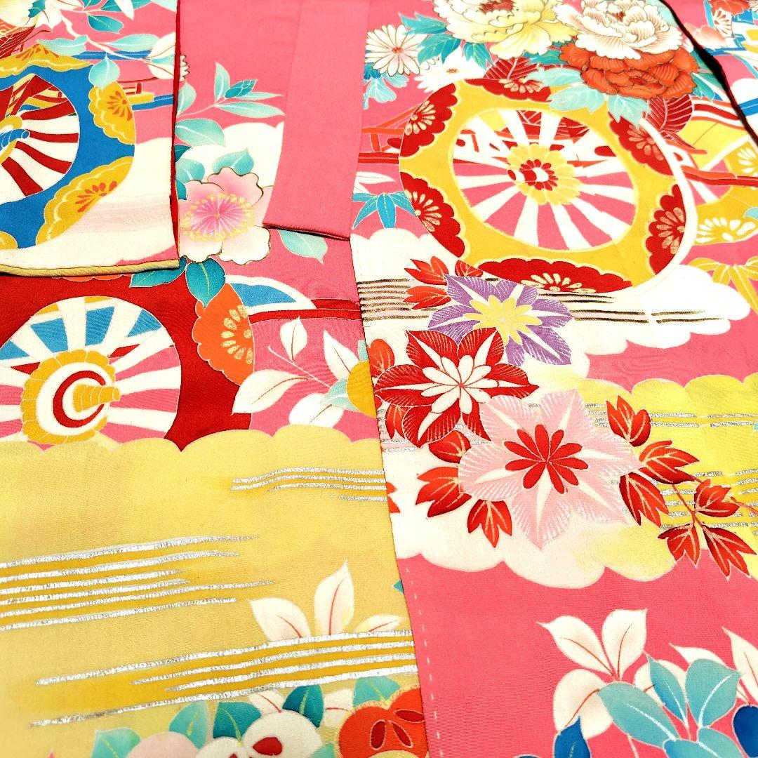 七五三　７歳　お祝い　アンティーク着物　大正ロマン