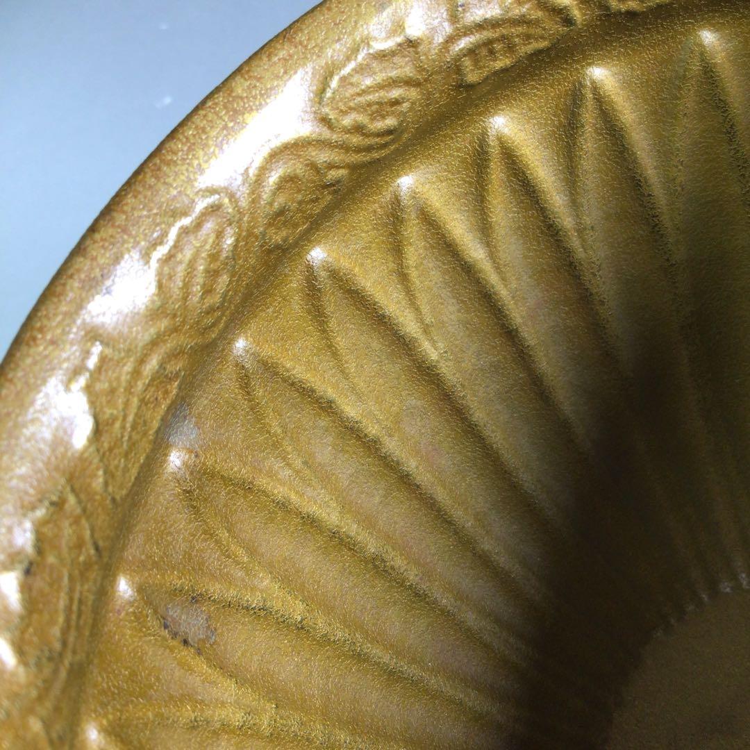 R671 建水 『中川浄益造』『而妙斎 書付』『菊彫モール建水』 共箱