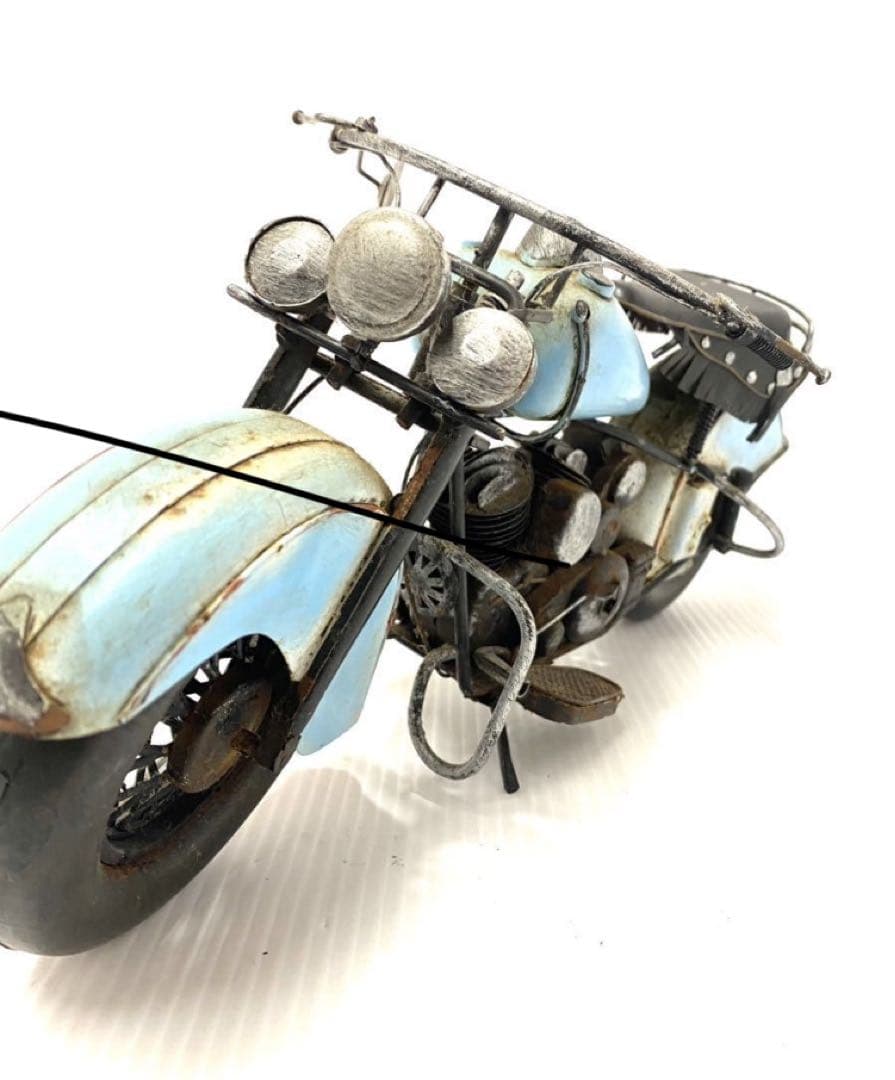 レトロ ブリキ製 ビンテージバイク /ラットバイク/エイジング加工/ 金属製