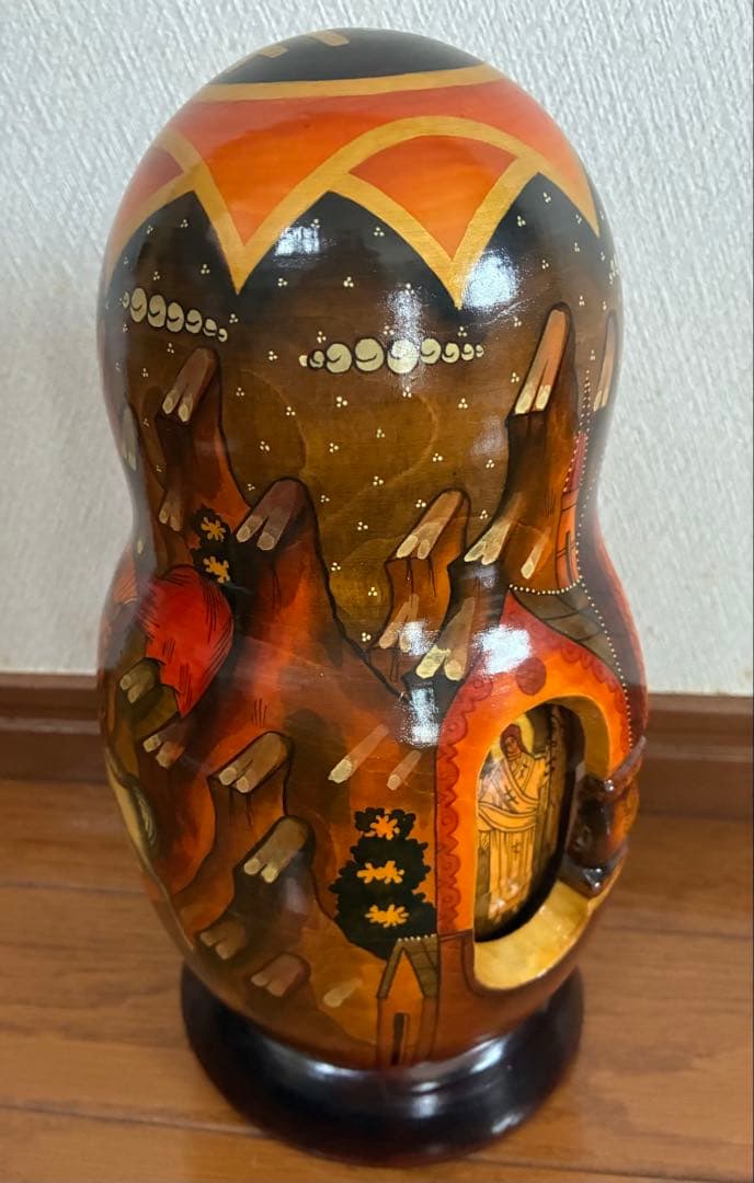 天狗面 特大サイズ 60センチ 縁起物 木製 貫き天狗 壁掛け 置物 能面