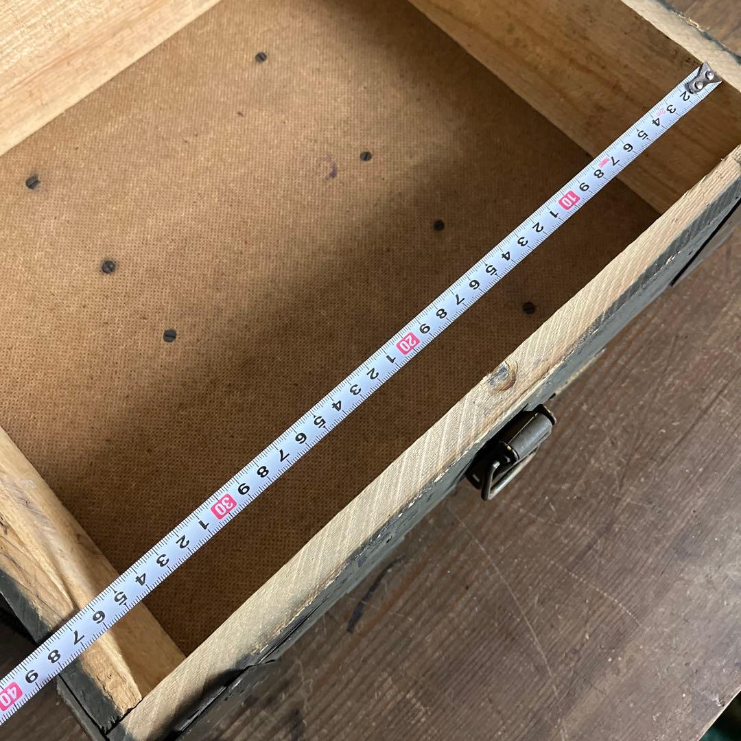 ユーロミリタリー実物◾️木製ボックス キャリーケース アンモボックス