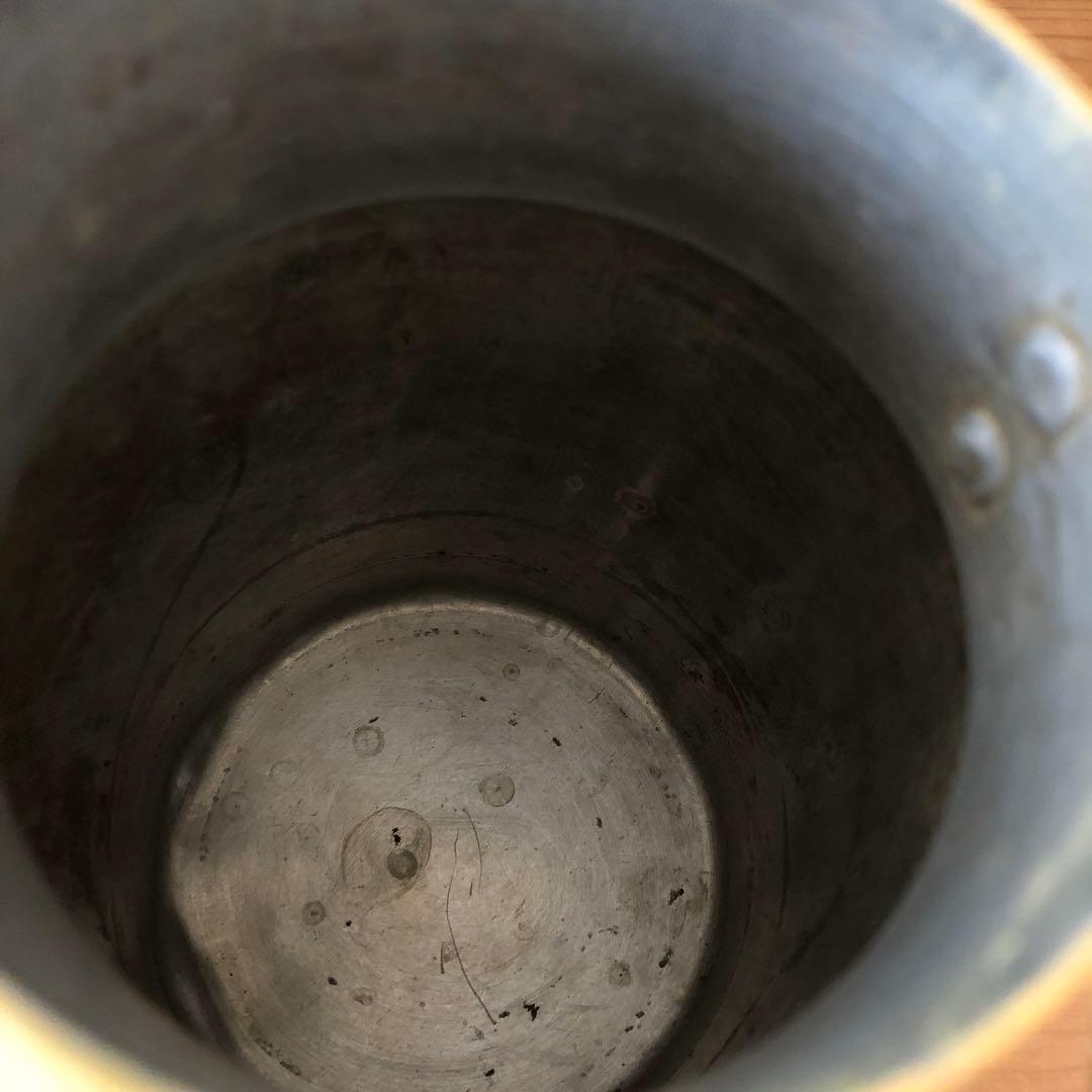 ペイントされた古いミルク缶 アンティーク フランス アート 一点物 no.183