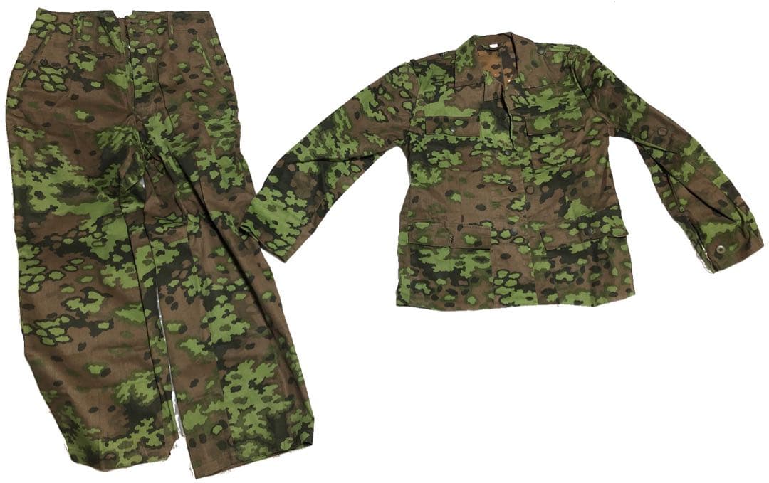 ドイツ軍 M44ドットパターン瓦礫迷彩服 上下セット ドイツ軍 武装SS 迷彩服