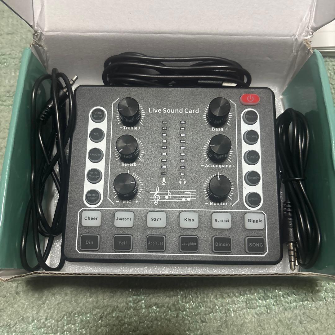 引退品】Live Sound Card ボイスチェンジャー ブラック