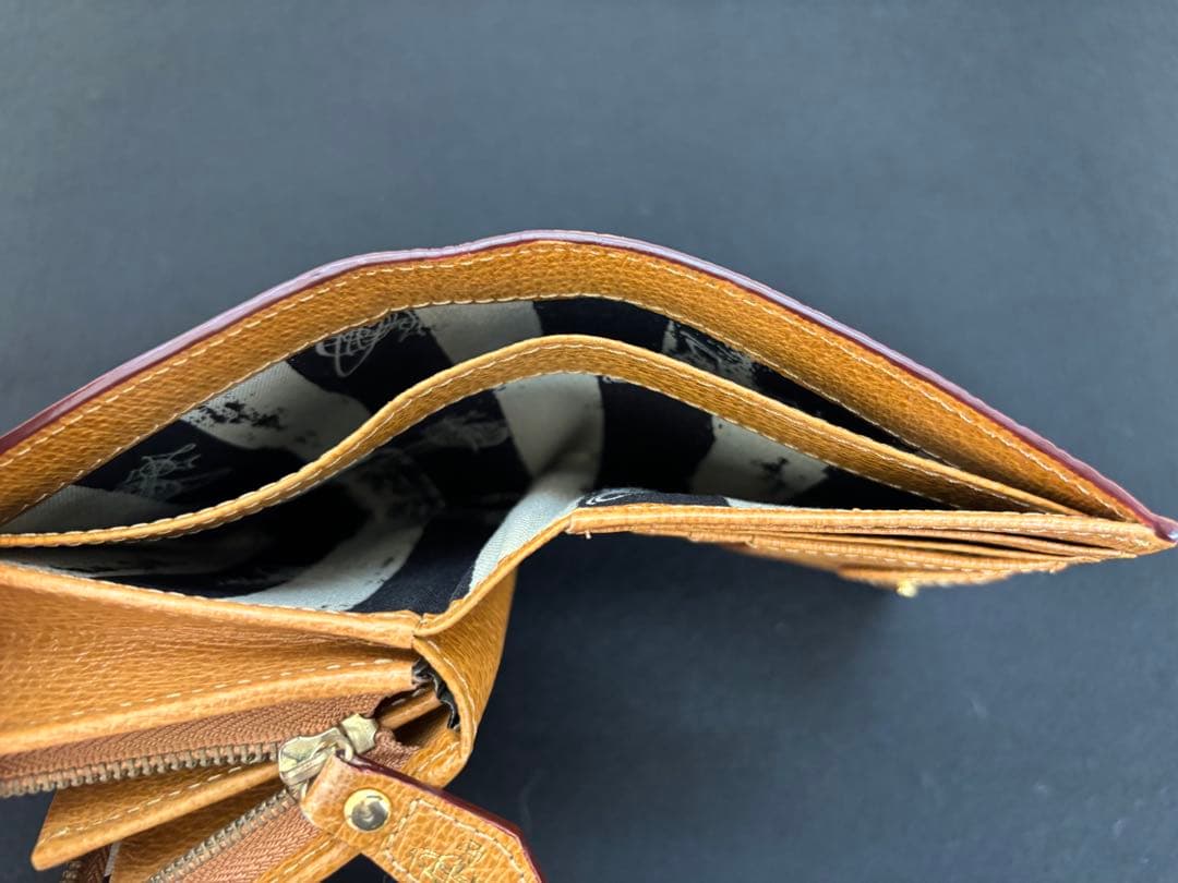 美品Vivienne Westwood 三つ折り財布 ブラウン