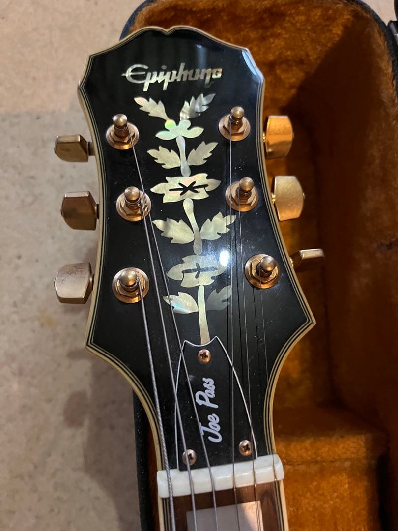 ジ*ー様 Epiphone Joe Pass フルアコ ナチュラル ハードケース