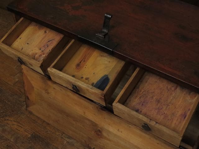 李朝古民具 朝鮮美術 朝鮮古民芸 松無垢材 卍字鉄