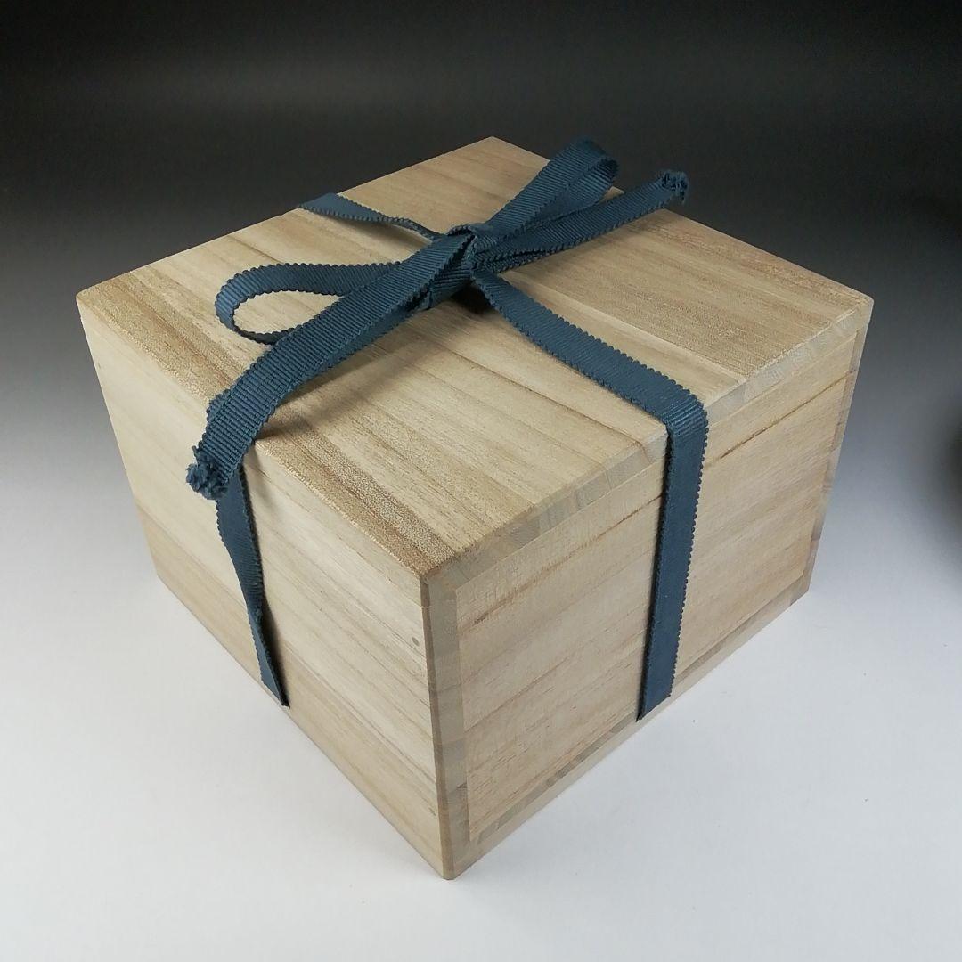 T561 茶碗 『灰釉 茶碗』『木器窯 田中和人』 共箱 抹茶碗 茶道具