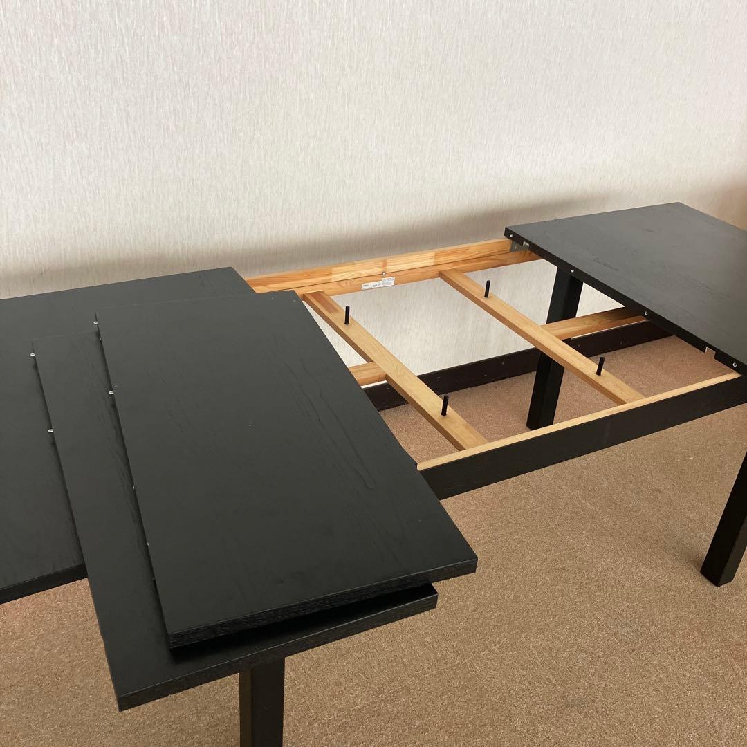 IKEA ビュースタ BJURSTA 伸長式テーブル ダイニングテーブル 木製