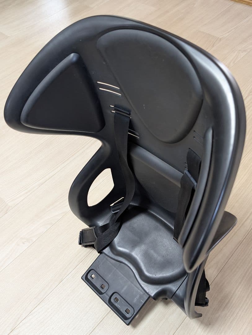 引取限定】非電動シティサイクル チャイルドシート付 黒 ママチャリ 変速付