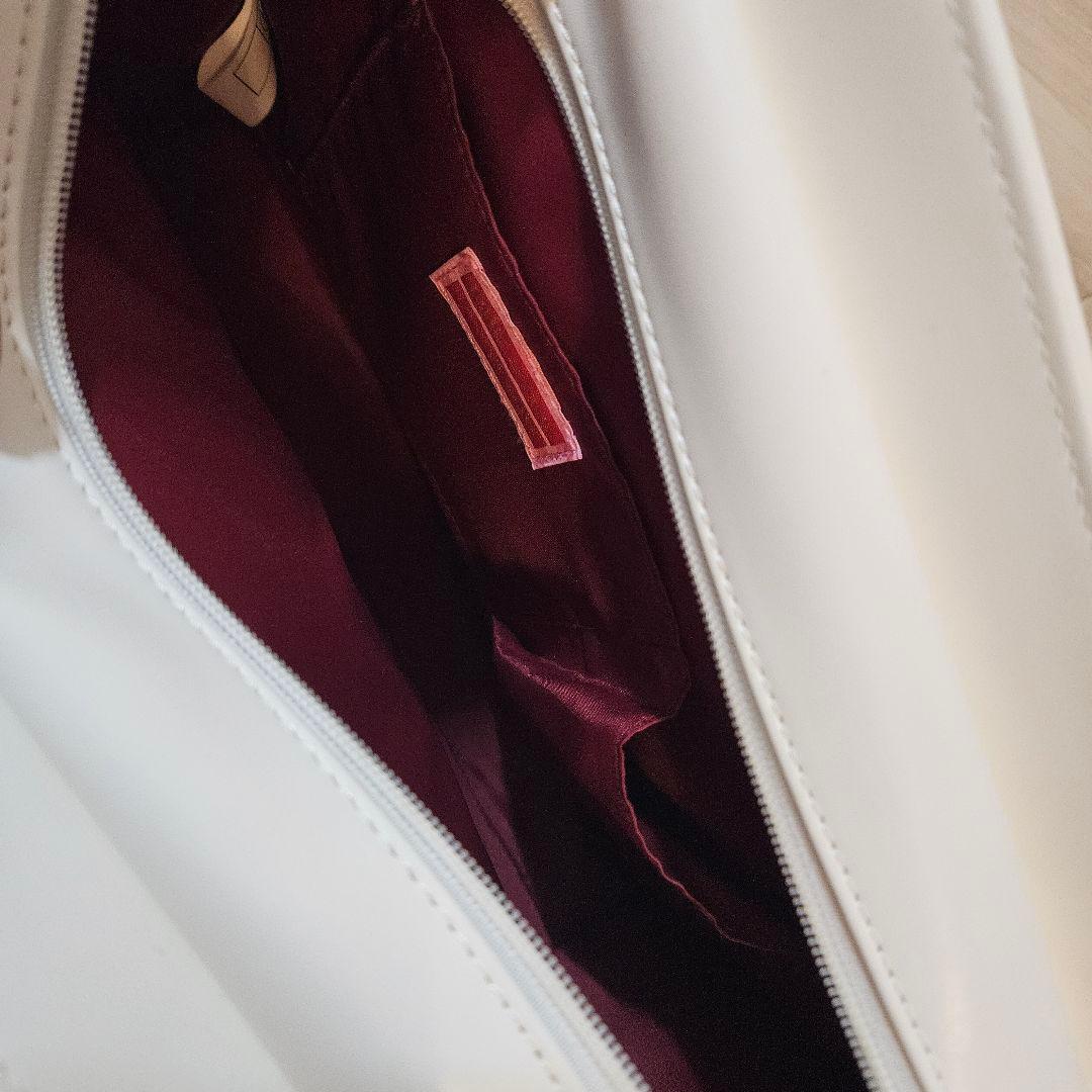 ★21日迄値下げ★BABY 2こリボンBag 白 クラシカルシリーズ