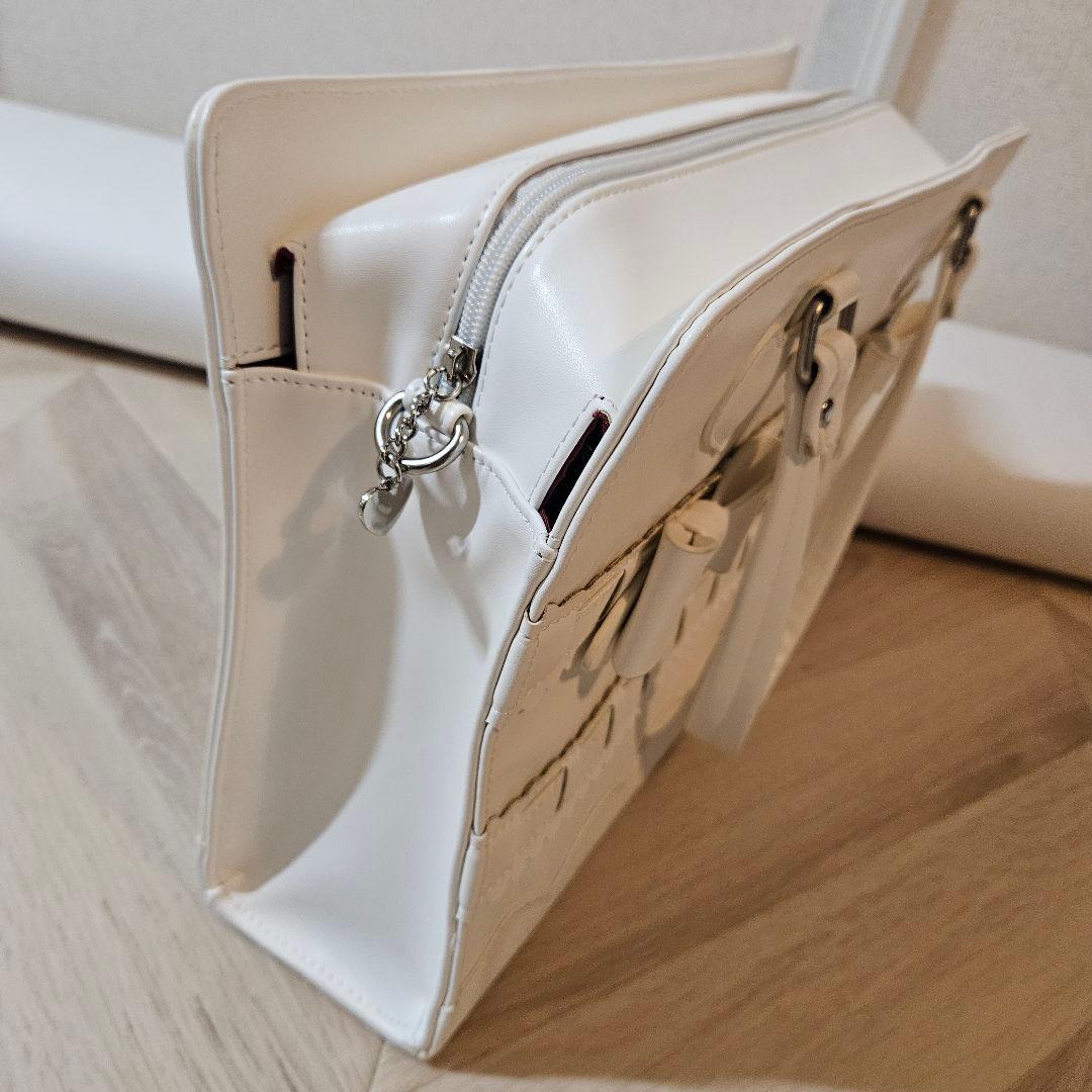 ★21日迄値下げ★BABY 2こリボンBag 白 クラシカルシリーズ