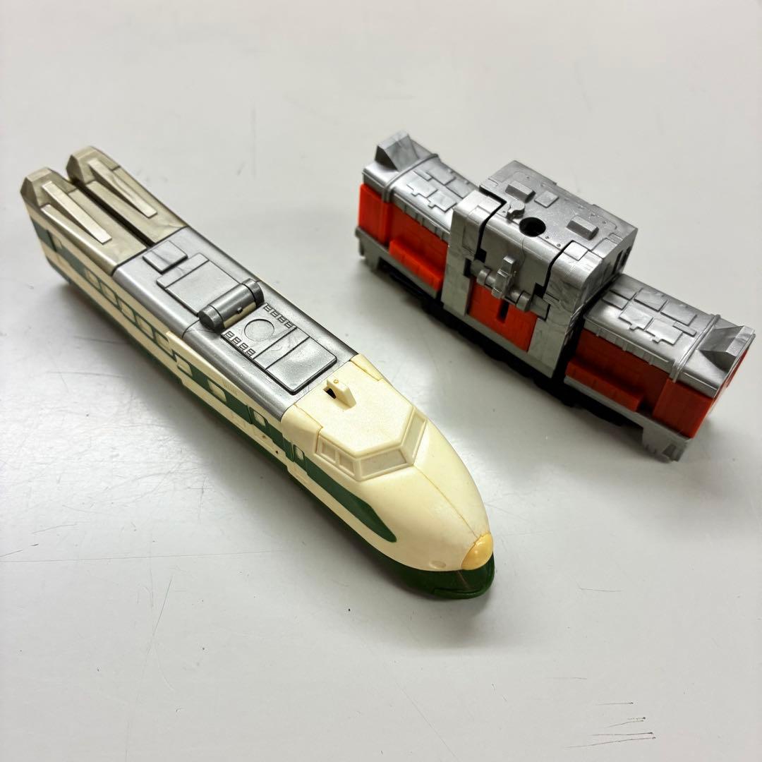 ジャンク品欠品あり】当時モノ『ダイアクロン トレインロボ 6隊編成DX
